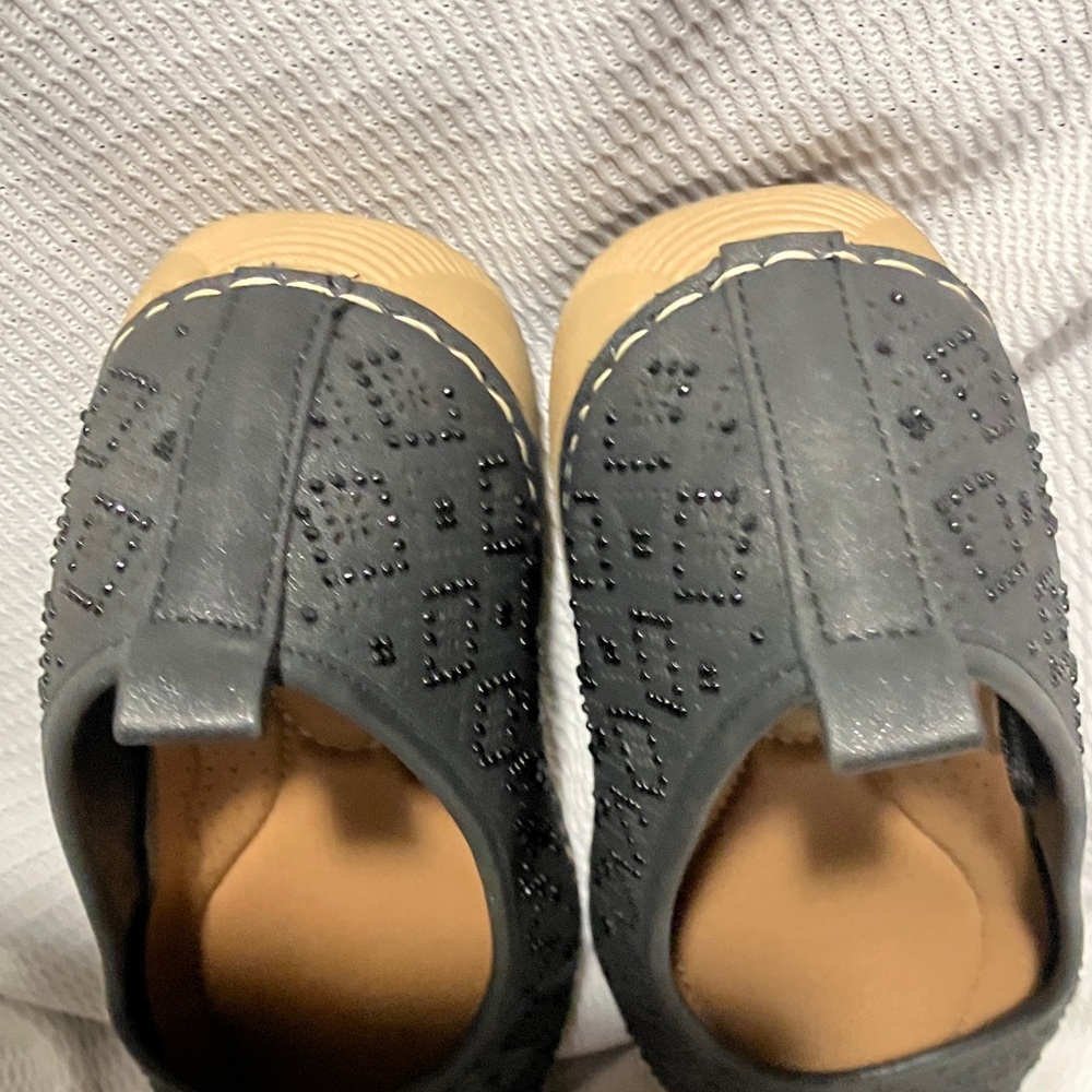 Women's Dark Navy Blue Slip-On Comfort Flats - Picture 8 of 8